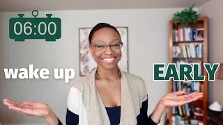 Thumbnail: How to WAKE UP EARLY & become a *morning person* (practical tips)