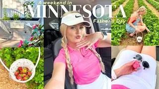 Thumbnail: A Minnesota Weekend in my Life | Fishing, Golfing & Strawberry Picking!