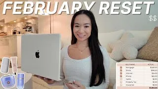 Thumbnail: MONTHLY RESET 💸 what I spent on a no spend month, product empties, goals update