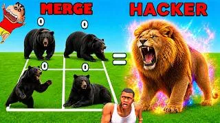 Thumbnail: NOOB vs PRO vs HACKER in MERGE and HUNT World Evolution SHINCHAN and CHOP MERGE ALL ANIMALS Part 7