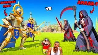 Thumbnail: SHINCHAN and CHOP team vs AMAAN-T in Totally Accurate Battle Simulator