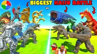 Thumbnail: LUCKY KAIJU MYSTERY SPIN BATTLES with SHINCHAN vs CHOP vs AMAAN-T in Animal Revolt Battle Simulator