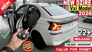 Thumbnail: Updated✅ Suzuki Dzire 2026 New | Maruti Dzire 2026 Model | Dzire Base Model | Dzire Vxi 2026 Model |