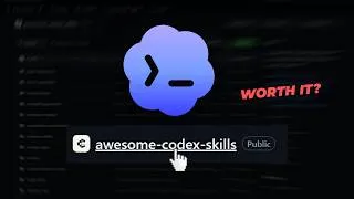 Thumbnail: I Tried Random Codex Skills… Some Are Insane 🔥