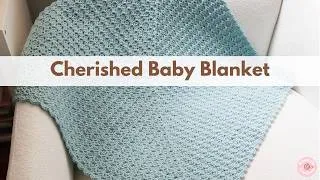 Thumbnail: Cherished Baby Blanket | Crochet Baby Blanket Pattern | Shell Stitch Baby Blanket | #marymaxim