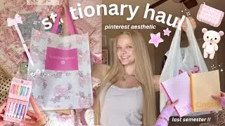 Thumbnail: 🪽📓 pinterest stationary haul (back to school edition) ✐🎀𖦹˖⋆