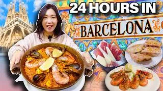 Thumbnail: 24 Hours in Barcelona 🇪🇸 || Ultimate Must Try Food & What to See!