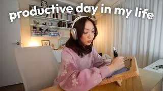 Thumbnail: productive day in my life ✏️  designing my 2027 planner + home studio vlog