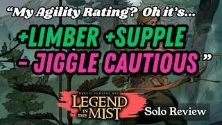Thumbnail: Legend in the Mist: A Game for Those Who LOVE Adjectives & Acorns (Core Book Review & Solo Thoughts)