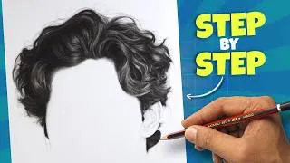 Thumbnail: How To Draw Realistic Messy Curly Hair - SHADING TUTORIAL 