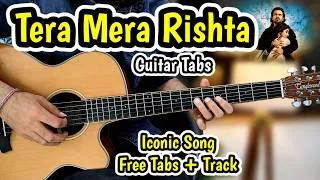 Thumbnail: Tera Mera Rishta - Guitar Tabs - Free Written Tabs + Backing Track for Practice - Most Easy-Awarapan