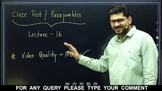 Thumbnail: RC|CLOZE TEST|PARAJUMBLES|Aman sir paid batch|Free course of English|Reading comprehension|Editorial