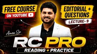 Thumbnail: RC|CLOZE TEST|PARAJUMBLES|Aman sir paid batch|Free course of English|Reading comprehension|Editorial