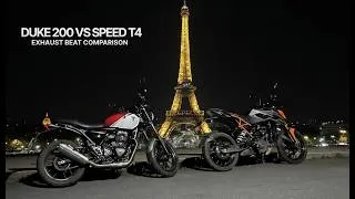 Thumbnail: Triumph Speed T4 vs KTM Duke 200 Exhaust Sound Battle! 🔊💥 Which Sounds Better?