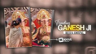 Thumbnail: Ganesh Ji Trending Reels Video Editing 🔥 | Ganesh Chaturthi Reels Editing | CapCut Tutorial