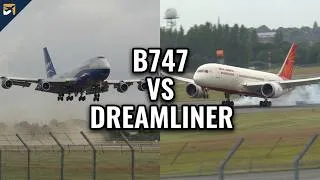 Thumbnail: Silkway B747 and Air India Dreamliner arive at Birmingham Airport : 4K