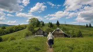 Thumbnail: Grandma Maria’s Summer Day in Mountain Village. Vareniki, Homemade Bread and Village Work