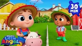 Thumbnail: Funny Silly Animals on Old Macdonald's Farm! 😝 Little Angel | Amazing Animal Adventures