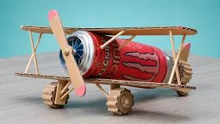 Thumbnail: I Made a Classic Airplane from a Pink Monster Can | Amazing Creativity | DIY Aircraft