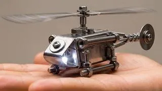 Thumbnail: 🚁 I Made a Mini Military Helicopter from Bolts and Nuts | Amazing Creativity