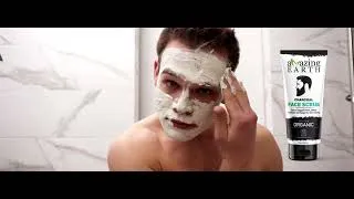 Thumbnail: Amazing Earth Charcoal Face Scrub for Men 100 gm, Certified Organic, Skin Brightening