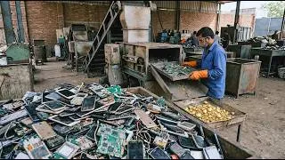 Thumbnail: How Old Cell Phones Are Recycled Into 24K Gold | Gold Recovery Process