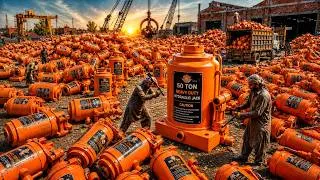 Thumbnail: How a Destroyed Heavy Duty 50 Ton Hydraulic Jack Is Restored | Complete Repair Process!