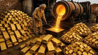 Thumbnail: Gold Recycling Process! | How Raw Gold Is Refined Into Pure 24K Gold! |  Gold Refining Process!