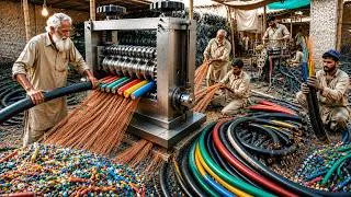 Thumbnail: High Voltage Wire Scraps Into Razor Wire! | The Most Incredible Recycling Proceses!