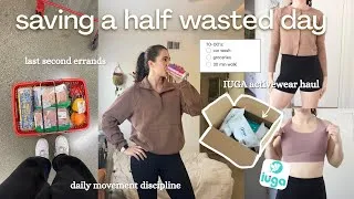Thumbnail: save a "half-wasted" day with me: IUGA try-on haul, errands, & college girl to-dos