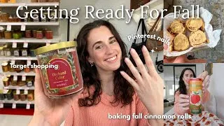 Thumbnail: Getting Ready For Fall 🕯️ (cozy baking, Pinterest nails, Target, & fall bucketlist)