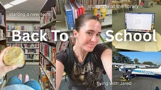 Thumbnail: Back To School ✎ ✧ | flying over OC, reset for new term, and get motivated with me