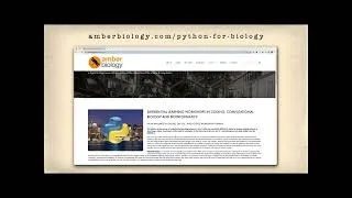 Thumbnail: Python For Biology: An intensive, 15-hour, online course.