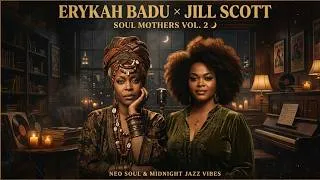 Thumbnail: Erykah Badu x Jill Scott — Soul Mothers 🌙 | Neo Soul & Midnight Jazz Vibes