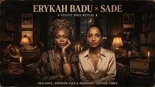 Thumbnail: Erykah Badu x Sade — Velvet Soul Ritual 🕯️ | Neo Soul, Smooth Jazz & Midnight Lounge Vibes