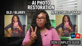 Thumbnail: How to Enhance, Upscale & Restore Photos with AI (2026 Complete Guide)