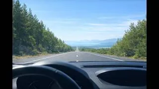 Thumbnail: 1 Hour Driving ASMR | Straight Road POV | SEAMLESS LOOP | NO TALKING