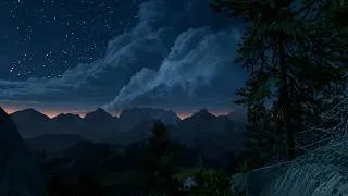 Thumbnail: Firewatch - Stormy Mountain Ambience 🌩️ Wind & Distant Thunder (3 Hours)