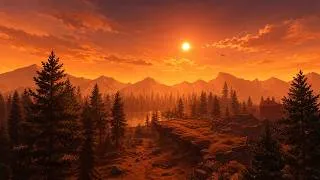 Thumbnail: Firewatch - Cozy Sunset Mountain Ambience 🌄 Relaxing Nature Sounds (3 Hours)