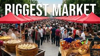 Thumbnail: China's Biggest Saturday Morning Market 🇨🇳 Thousands of Locals, Amazing Street Food