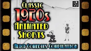 Thumbnail: Classic 1920s Alice Comedies Animated Shorts 🎞️ 2+ HOUR Pre-Mickey Disney B&W Cartoon Compilation 🎥