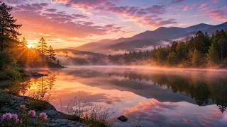 Thumbnail: Misty Morning Vinyasa Flow | 45-Minute Sunrise Yoga Music by the Lake 🌅