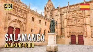Thumbnail: Salamanca, Spain 🏰 The Golden City | University of Salamanca to Plaza Mayor | 4K Walking Tour