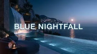 Thumbnail: Premium Chillout Lounge Music 2026 💙 Blue Nightfall | Deep Relaxation & Calm Night Escape