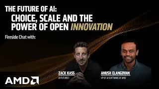 Thumbnail: The Future of AI Software | Fireside Chat with AMD VP Anush Elangovan & Zach Kass