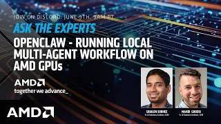 Thumbnail: Ask the Experts #4 :  Running local Multi-Agent Workflow on AMD GPUs