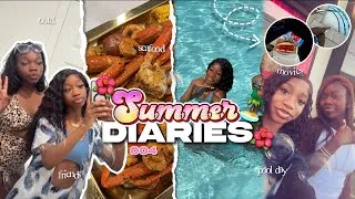 Thumbnail: SUMMER DIARIES 004 🌺🏝️ | pool day, uno, cfa, movie, friends, ootd…etc. 