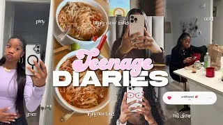 Thumbnail: TEENAGE DIARIES 008 | grwm, trying pho, friends, party, track meet, ootd’s, nail clients…etc