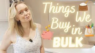 Thumbnail: What we buy in BULK to save money & live a healthier life as a family of 6 living on 1 income!