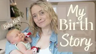 Thumbnail: Natural Home VBAC Birth Story | Baby No.4 | Surprise Gender | Homeschooling UK Mama.